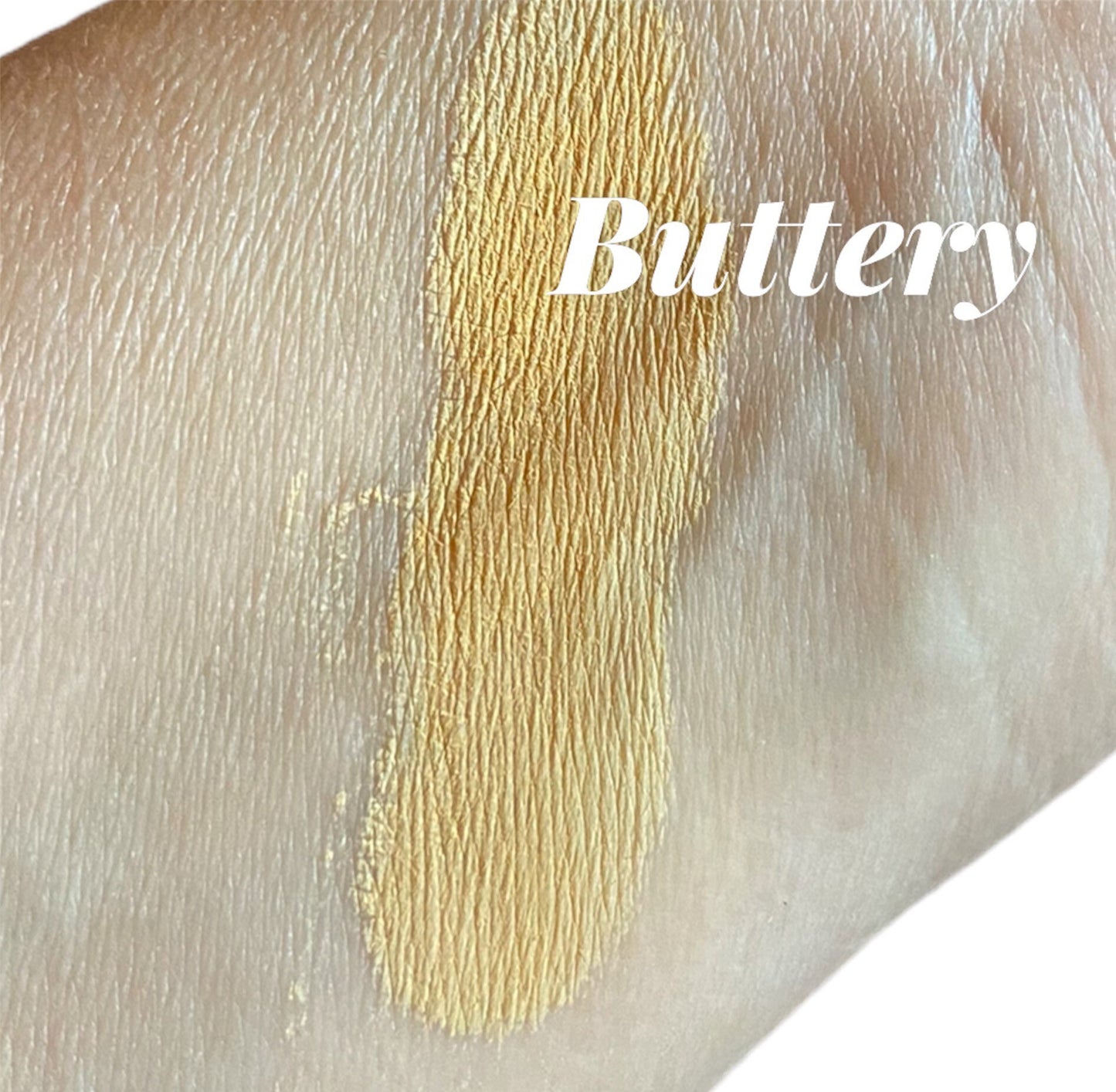 Matte Buttery Pale golden Yellow Makeup Eyeshadow  loose  Eye Shadow   Mineral Makeup Vegan Natural  Pigmented Organic