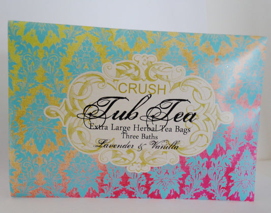 Tub Tea - Lavender & Vanilla - Organic Bath Soak -  Herbal, Pure Essential Oils Spa- Natural Ingredients- Herbal Bath Soak - Pure Indulgence