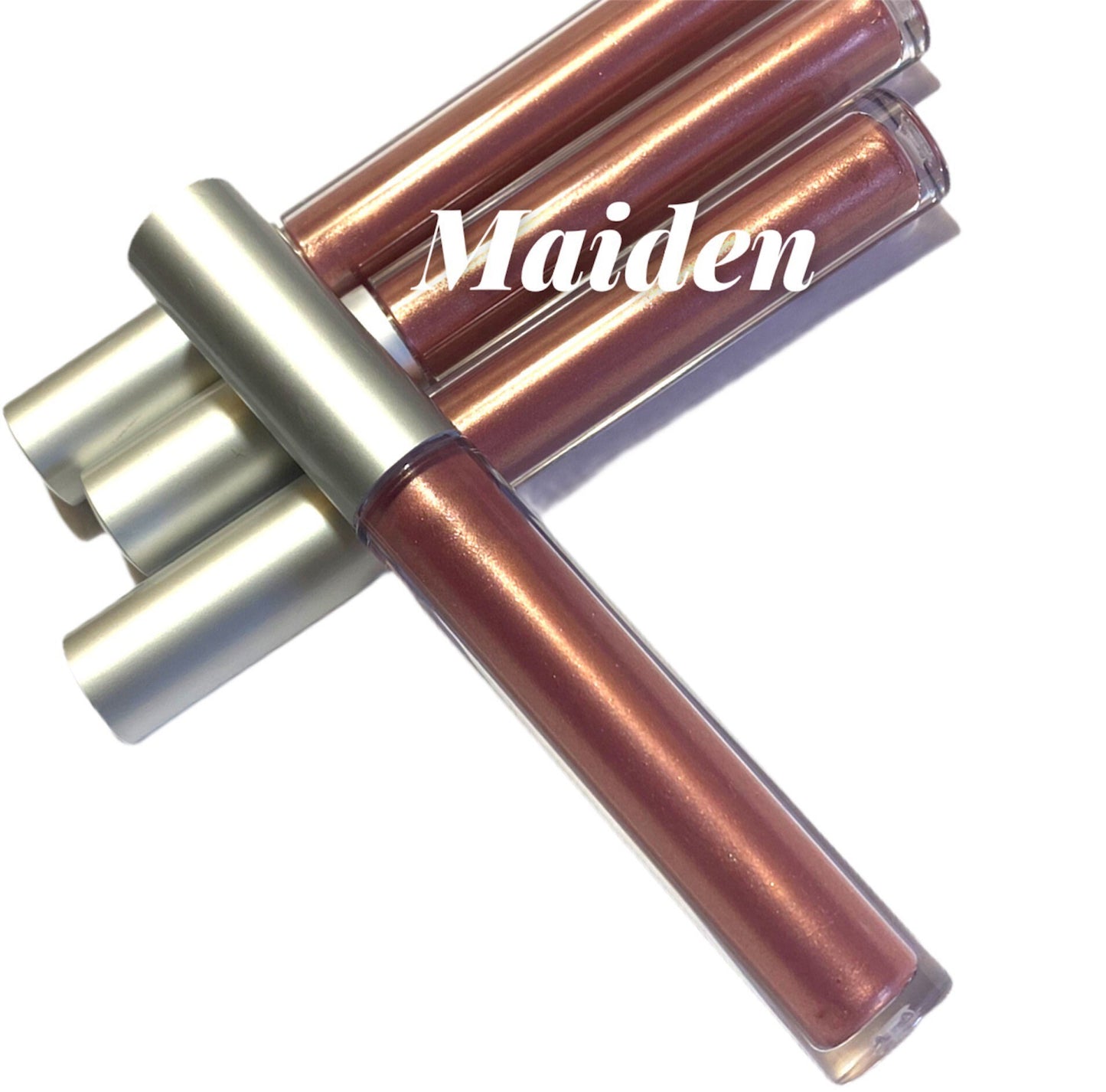 Maiden Lipgloss- Duo chrome pink    - Moisturizing - Natural Lip Gloss Mineral Makeup - Vegan - Super Shine