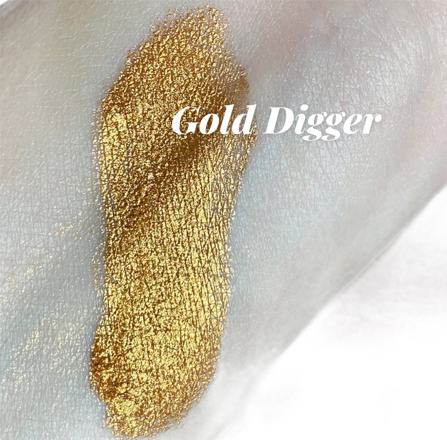 Not Shy Bright Yellow Gold Metallic Shimmer Mineral Eyeshadow 10g Sifter Jar  eye shadow Vegan Natural mineral Mica Makeup