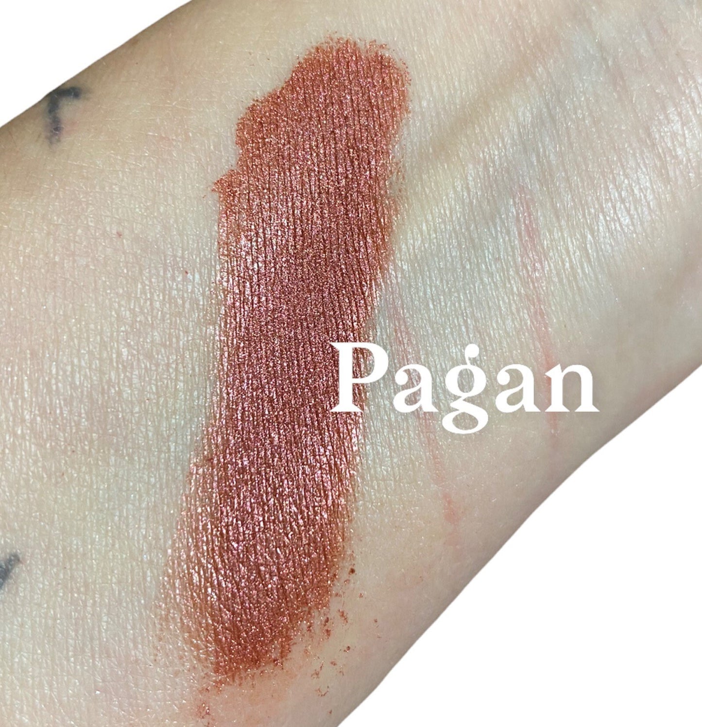 PAGAN - Metallic - Copper Red   Eyeshadow  -Shimmer - Mineral Make up - eyeliner -5g Sifter Jar - Vegan Natural - Smokey eye shadow