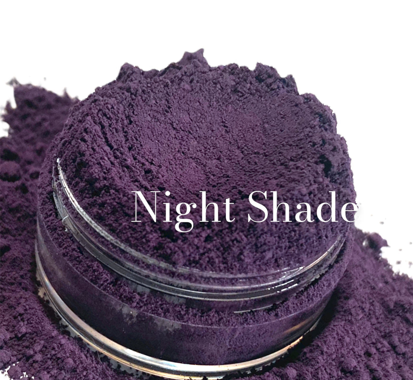 NIGHT SHADE -Matte Eyeshadow -Dark Deep Purple Eye Shadow -Mineral Makeup -Vegan Natural