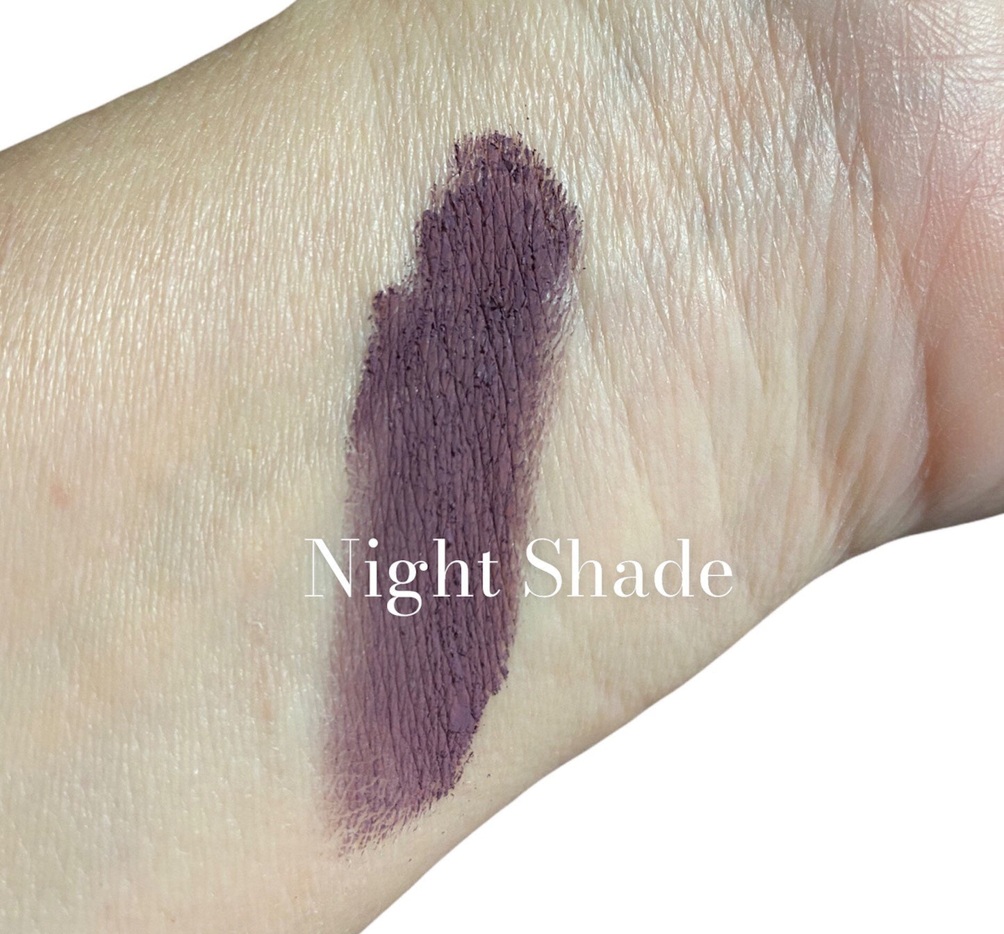 NIGHT SHADE -Matte Eyeshadow -Dark Deep Purple Eye Shadow -Mineral Makeup -Vegan Natural