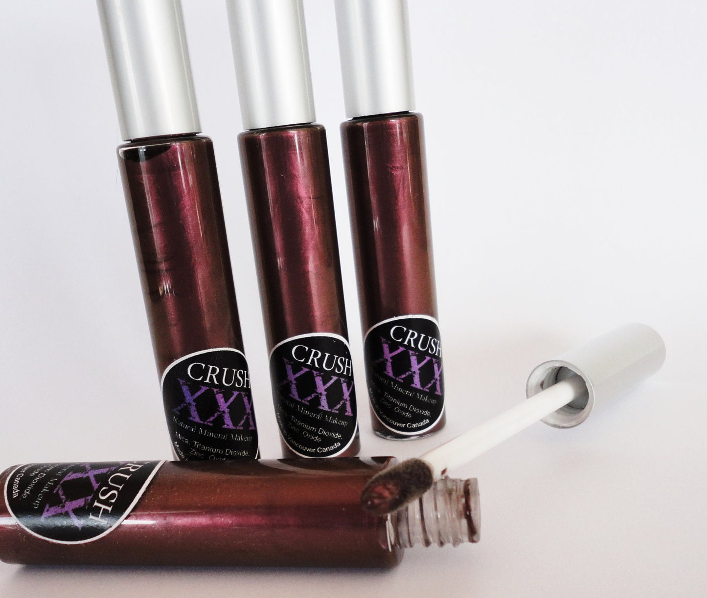 Pink Lip Gloss Vegan Mineral Makeup Lipstick Pearly  Lips Hot Pink Gold Glitter Shiny Glossy Cosmetics   PINK MARTINI