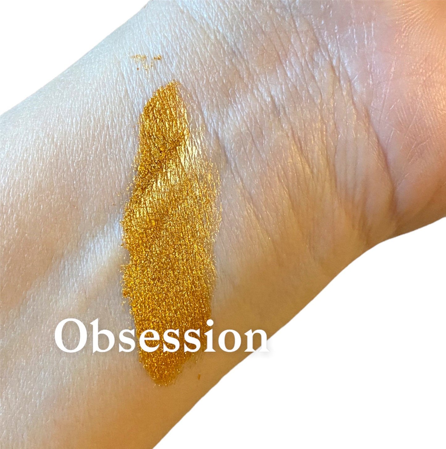 OBSESSION- Dark Gold - Metallic - Mineral - Eye shadow 10g Sifter Jar - eyeshadow - Shimmer- Vegan Natural - Mica Makeup