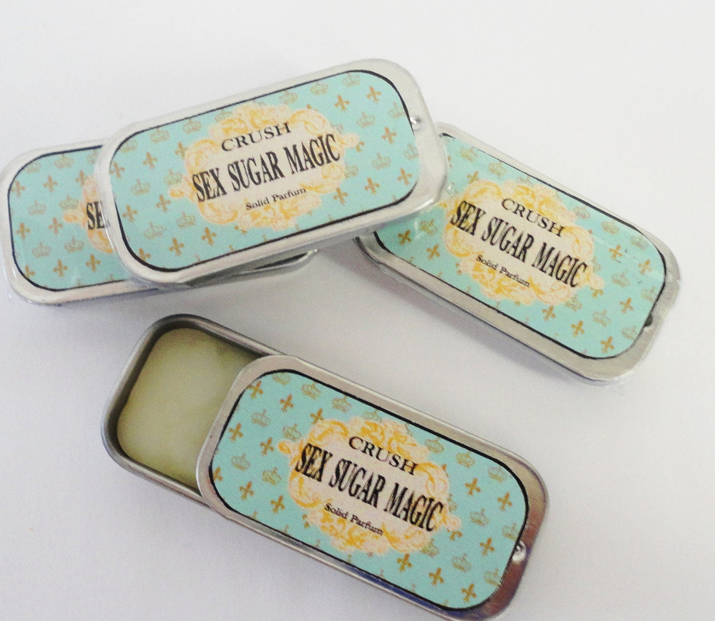 Solid  Perfume Coquette Light Citrus Lavender Bergamont Organic Essential Oils Vegan Base