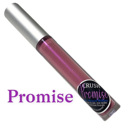 Promise Lipgloss- Duo chrome pink    - Moisturizing - Natural Lip Gloss Mineral Makeup - Vegan - Super Shine