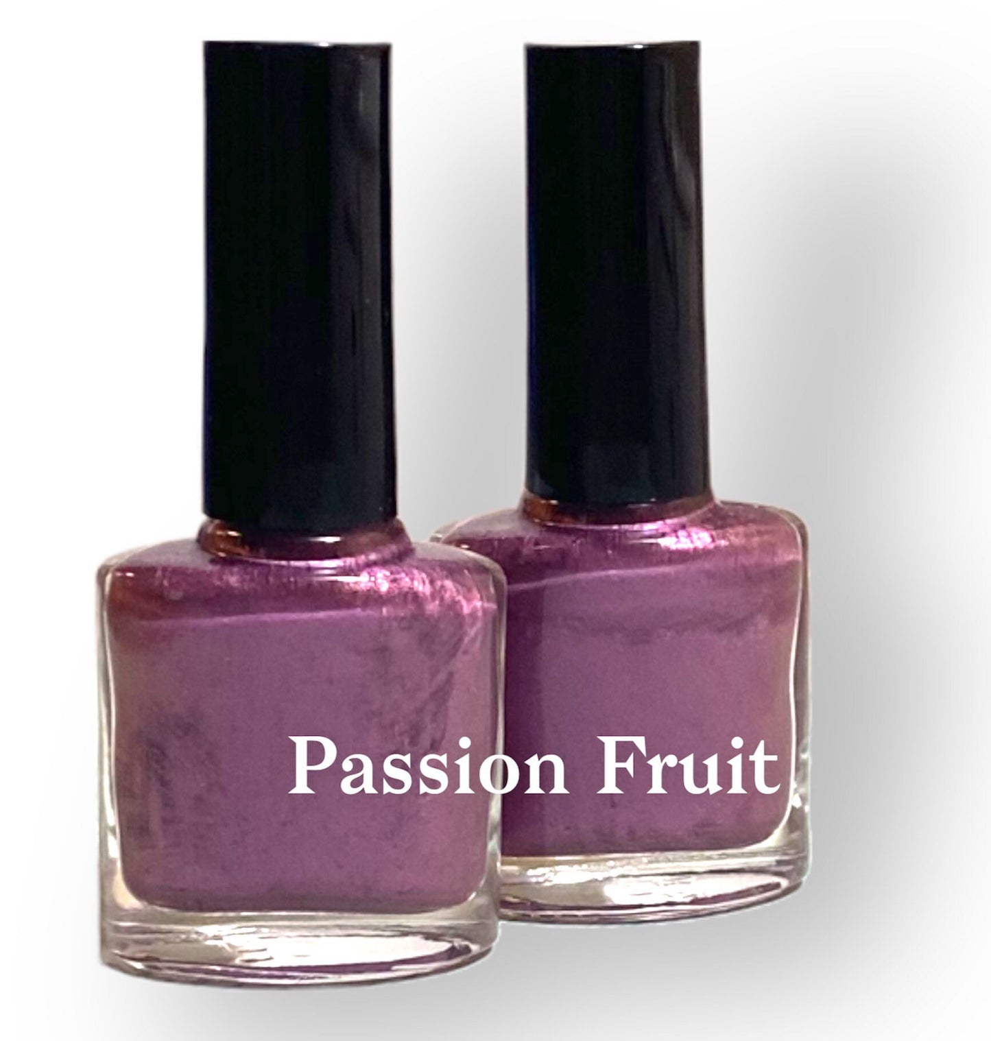 Nail Polish PassionFlower Iridescent Plum Purple Gloss Vegan nails  free From harsh Chemicals indie nail polish Shiny glossy manicure