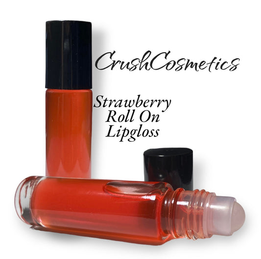 Strawberry Roll On Lipgloss 1980 Style