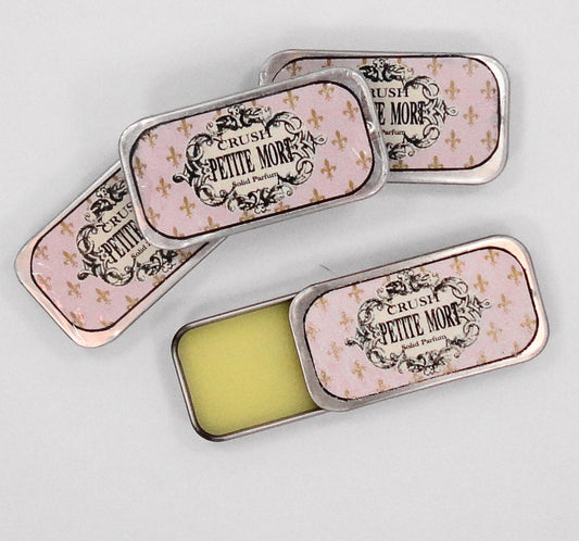Solid Pefume  Petite  Mort  amber Cherry Blossom  Sweet Orange Organic Essential Oil Vegan
