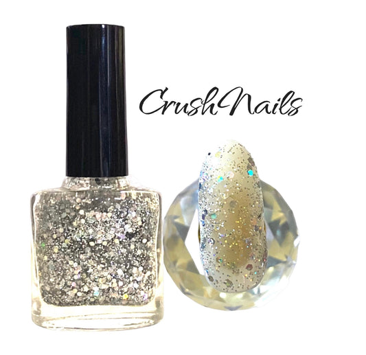 Interstellar - Silver Holographic Glitter- Nail Polish