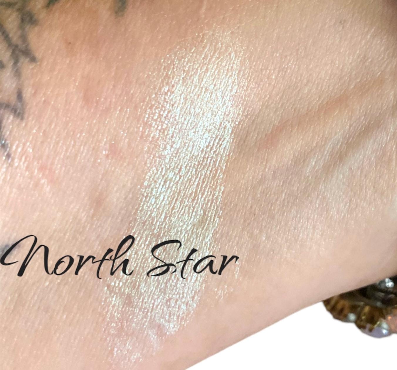 North Star Lipstick Duo Chrome -  Green Gold shifting Metallic Shimmer  Lipstick - Vegan Paraben-free Cream Formula -long lasting-natural