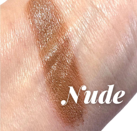 Nude - Medium Nude pink-Cream Formula -Lip Twist Up Tube - pigmented Color- Vitamin E  Enriched- Luscious Rich Color - Natural Vegan.