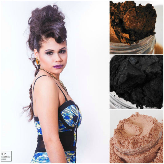 Get this Look - Brown Eyeshadow- Mineral eye shadow - mineral make up - brown eyeshadow set - smokey eyes